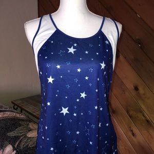 4th of July Stars Activewear Top